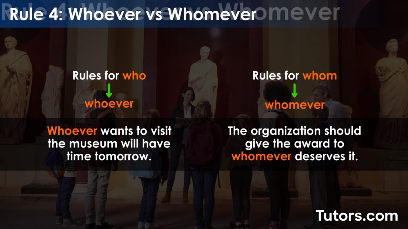 Whoever vs. whomever