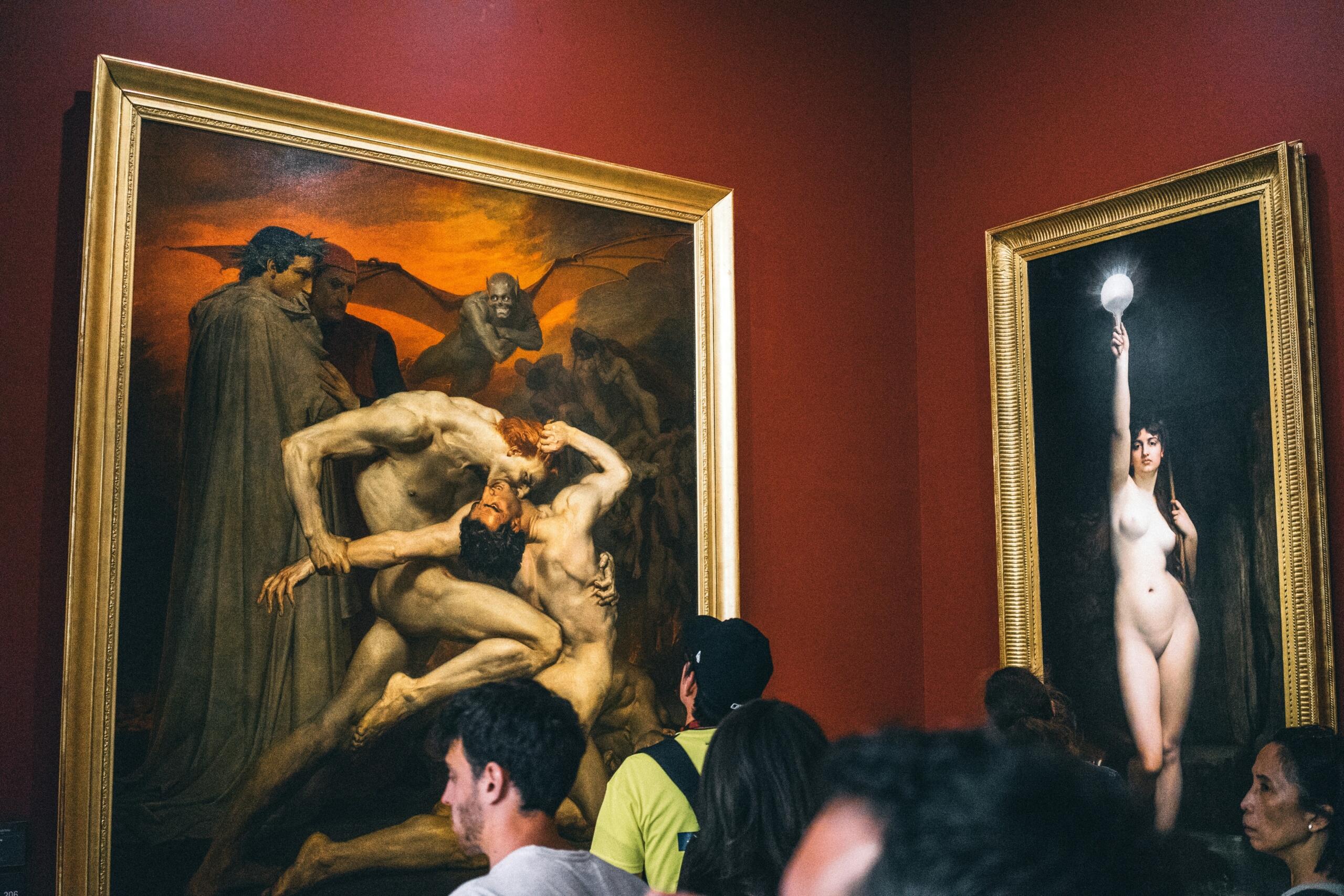 Picturi din arta Renașterii expuse într-o galerie