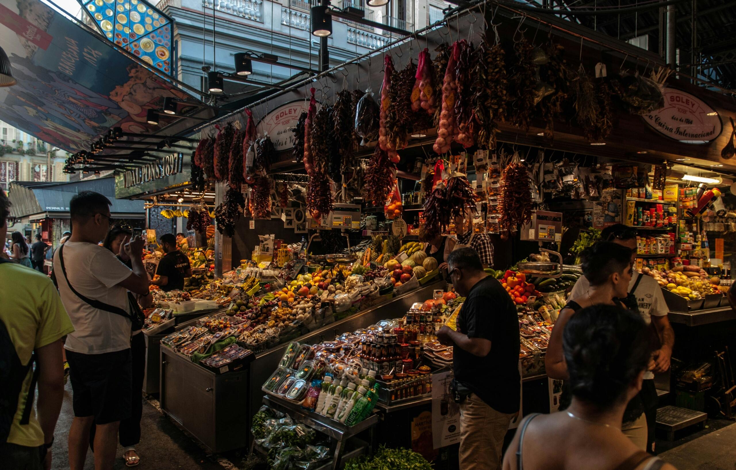 Piață din Spania, Barcelona.