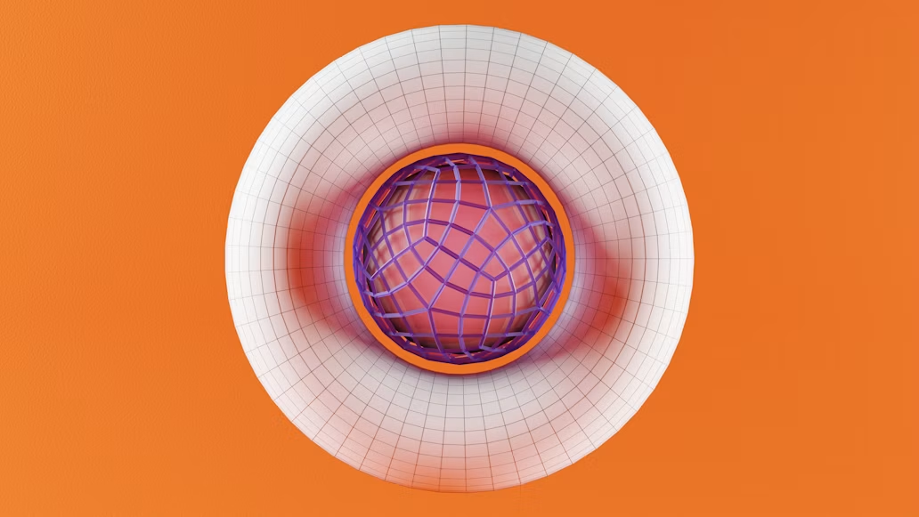 Moderna 3D ilustracija geometrijskih objekata različitih oblika, prikazana u minimalističkom i apstraktnom stilu.