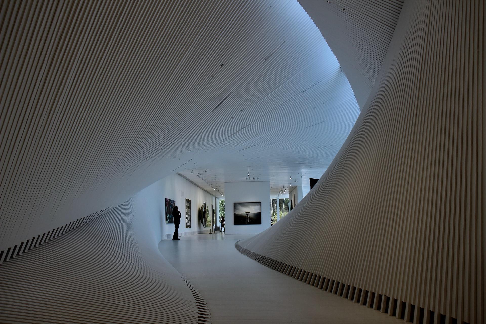 Bild tagen inuti Kistefos museum