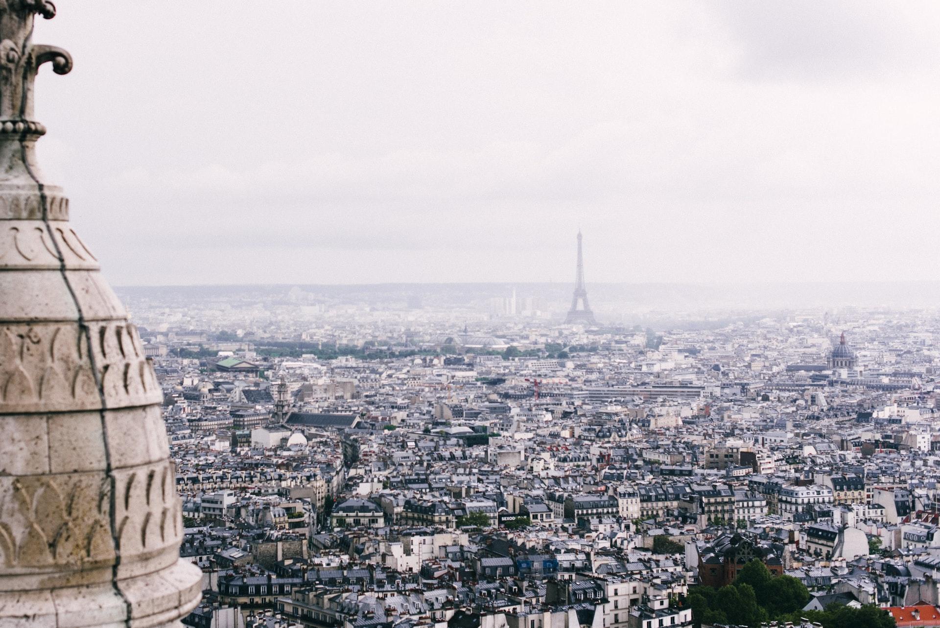 Paris sett från Sacré-Cœur