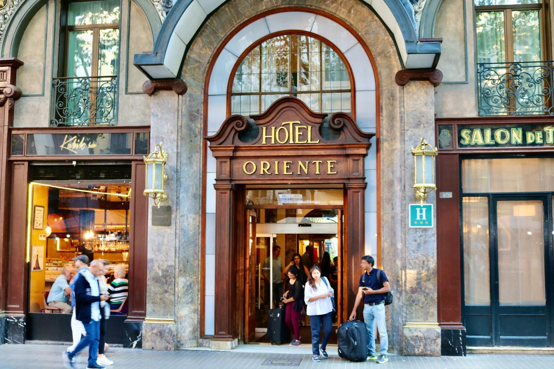 Entré till hotell i Barcelona, Spanien