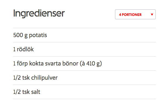 vegansk mat