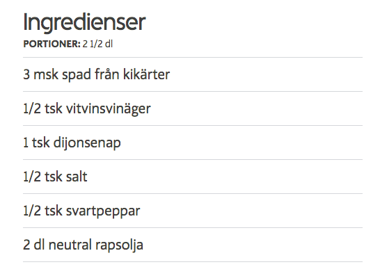 vegansk mat