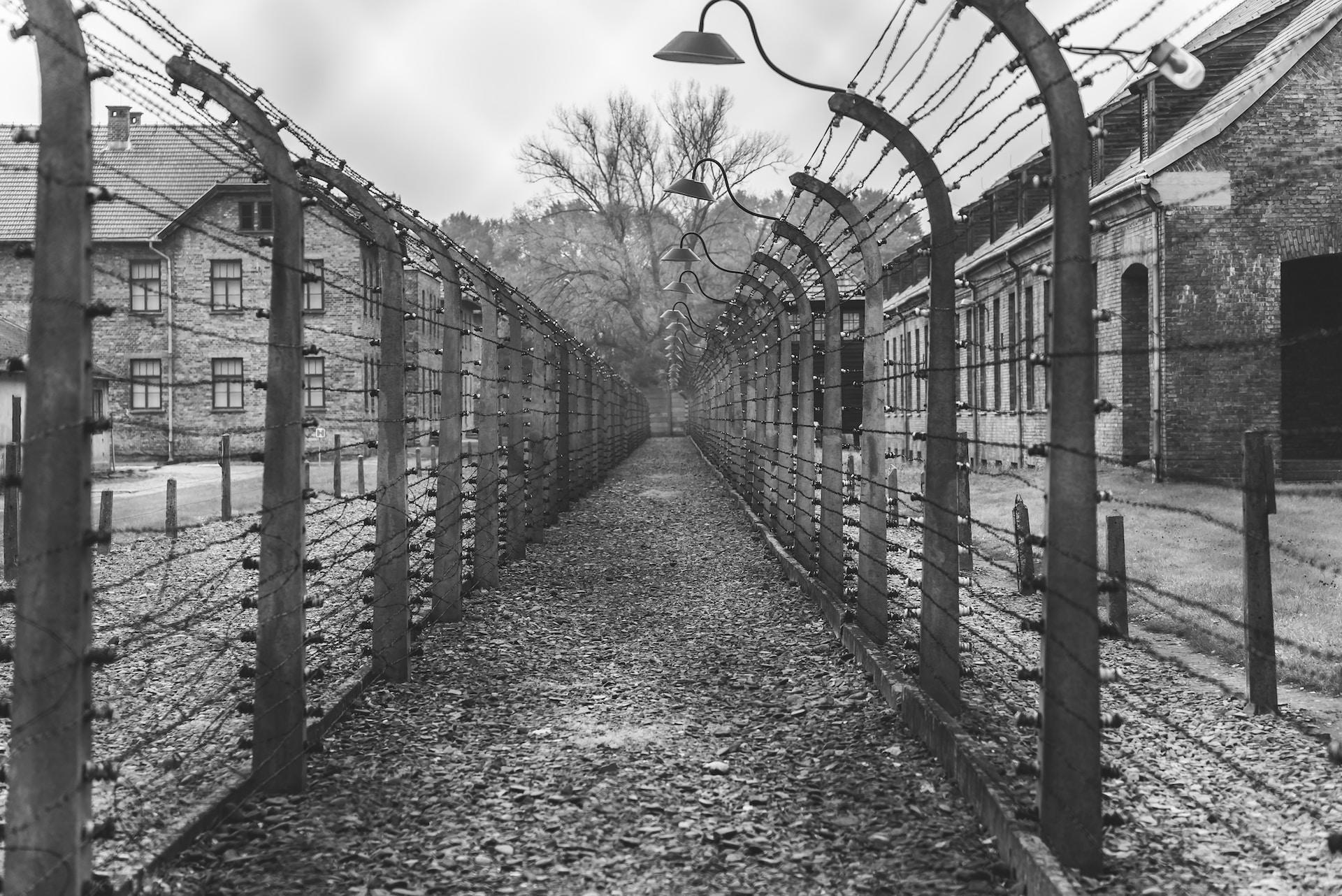 Bild från Auschwitz, Polen.