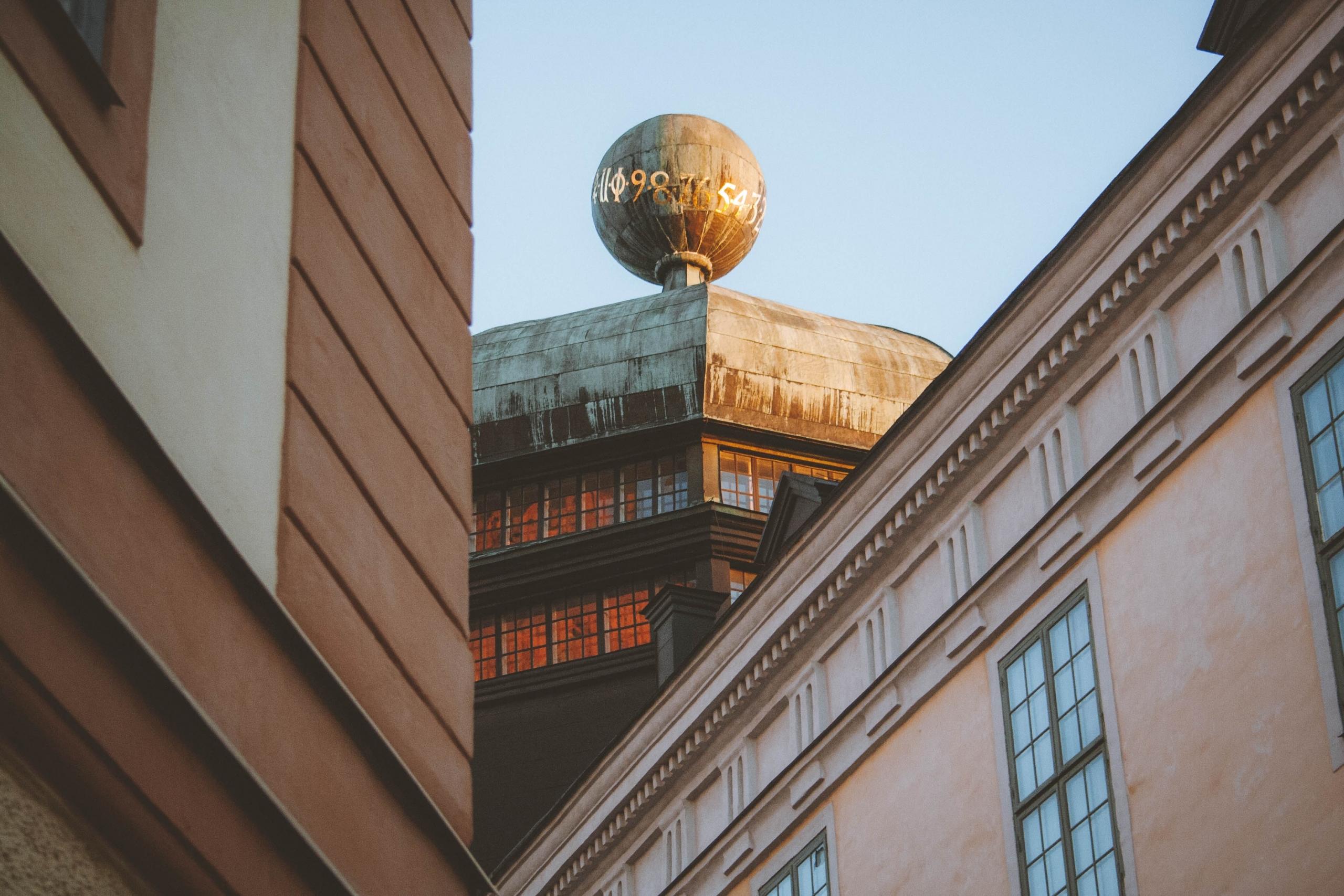 taket på gustavianum, Uppsala universitet