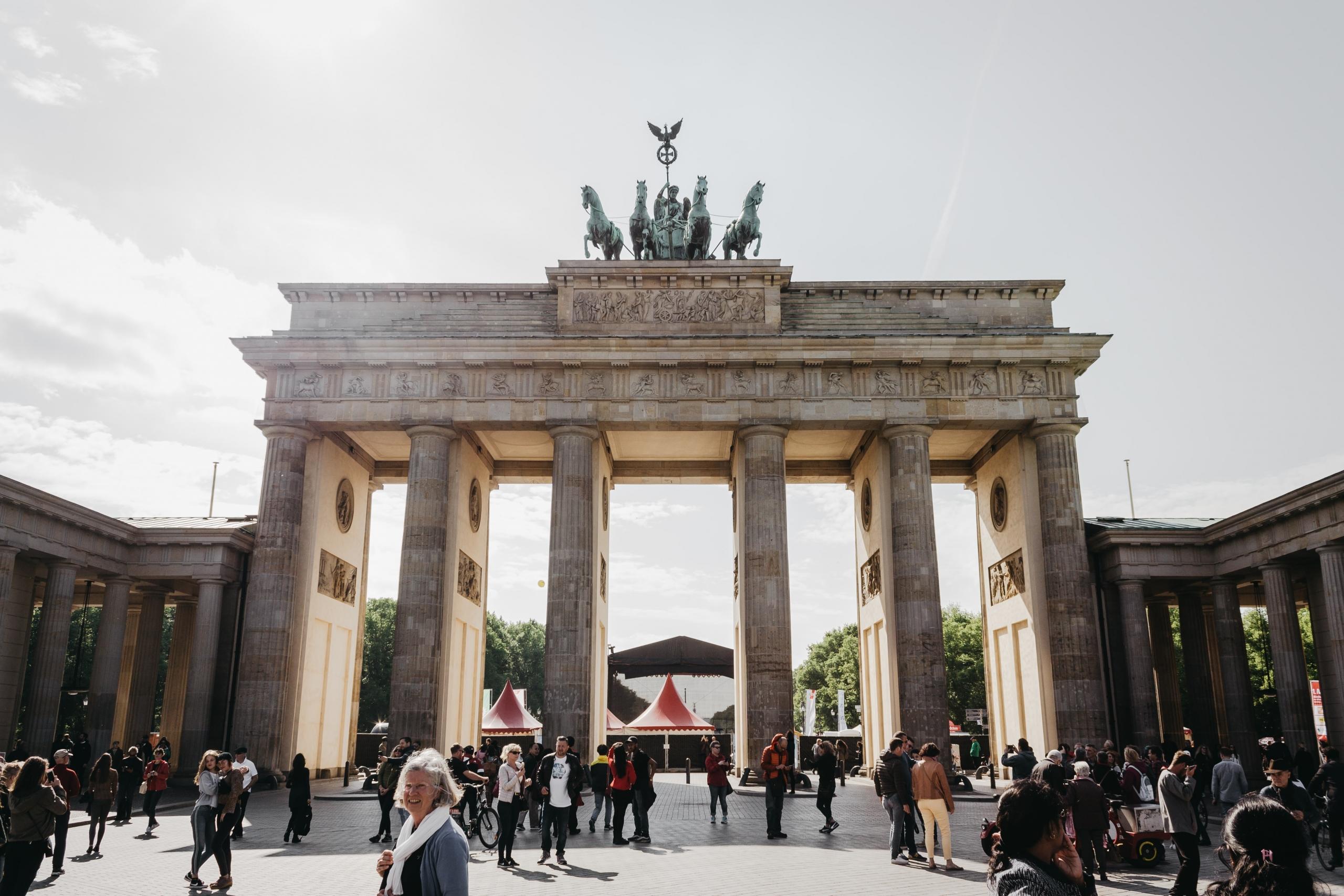 Ett utav många monument i Berlin.