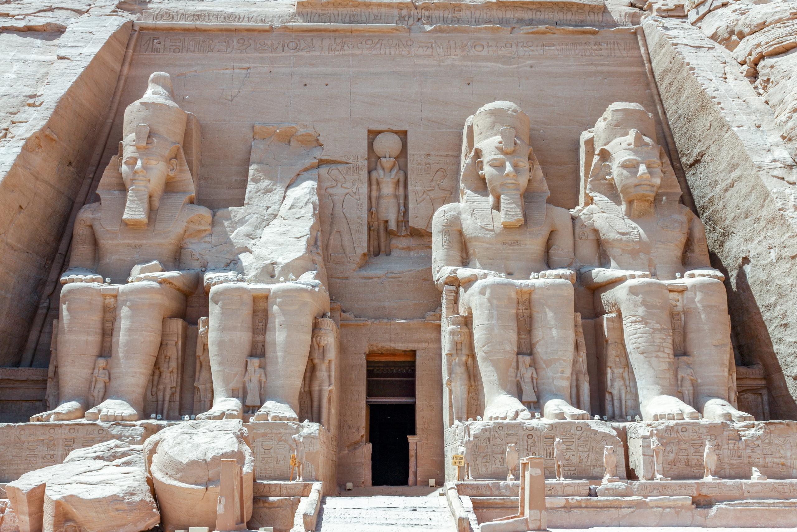 vy över pyramiderna i egypten