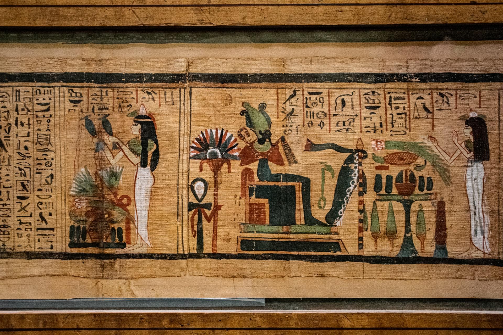 Inskription från det antika Egypten.