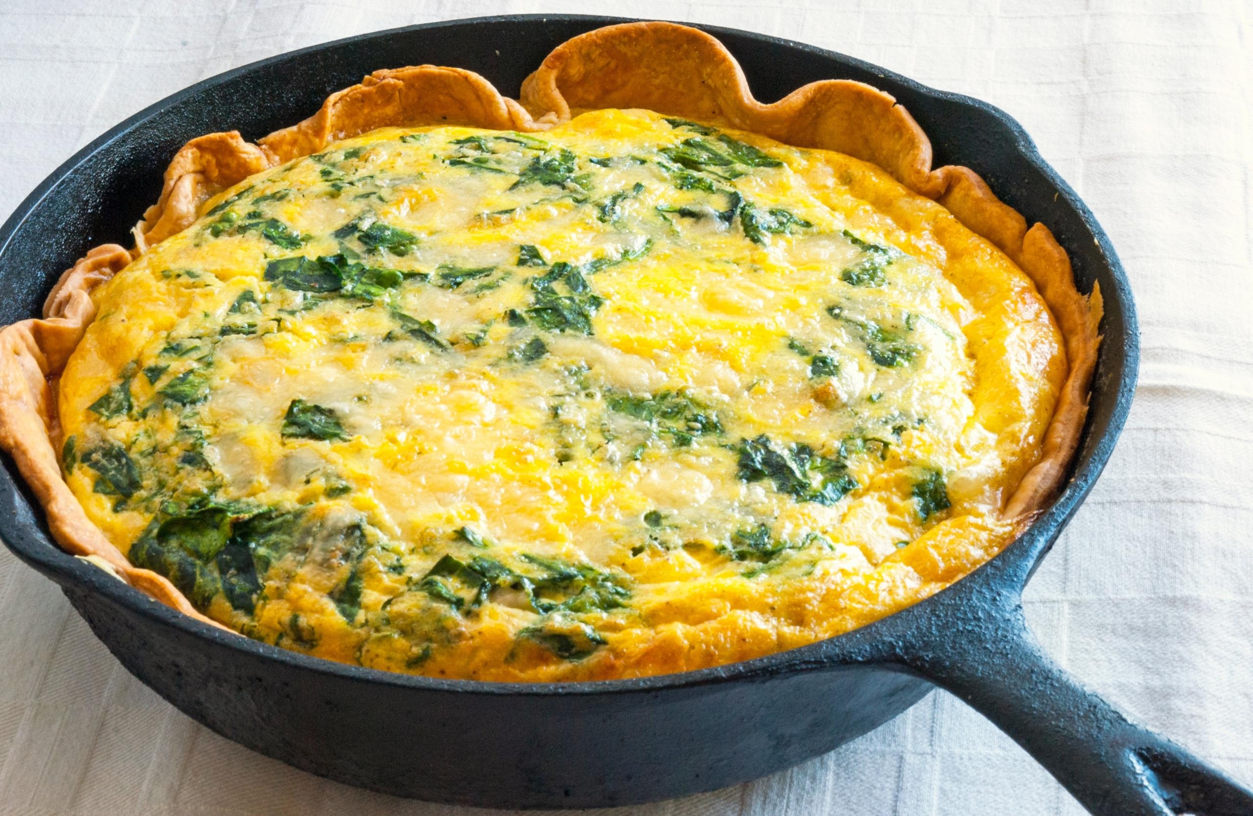 En quiche som är en favorit när det kommer till mat i Frankrike.