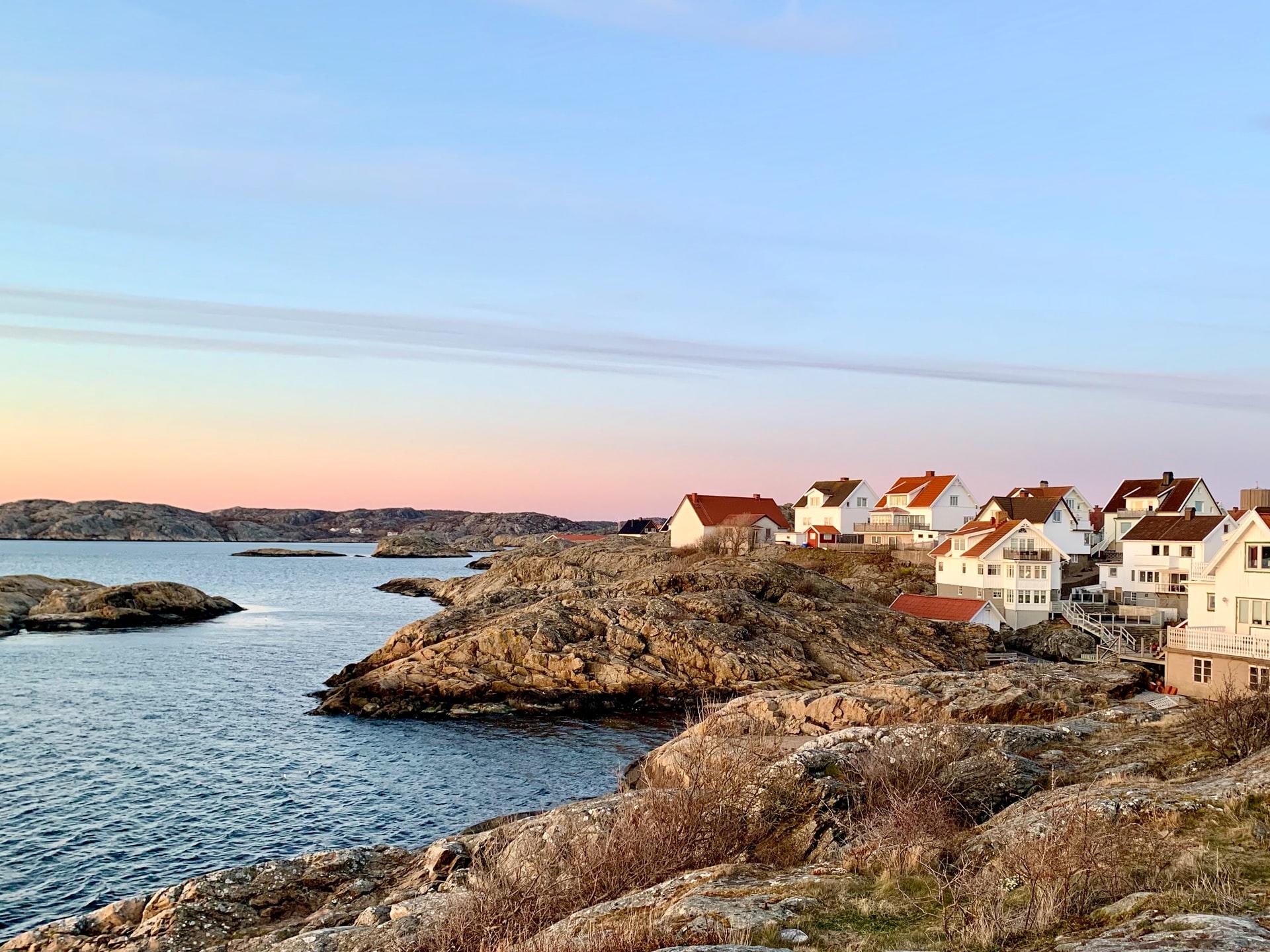 kustlinjen på Tjörn, en ö med en tydlig dialekt