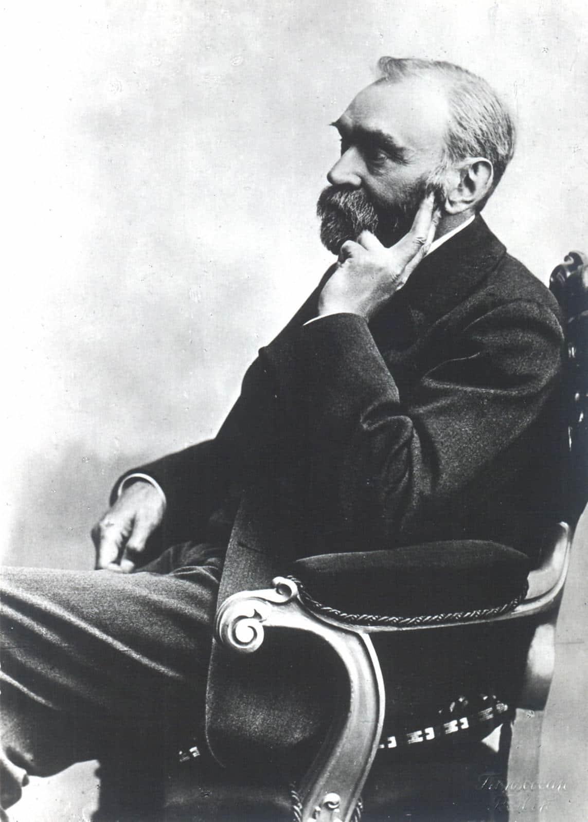 Porträtt av Alfred Nobel