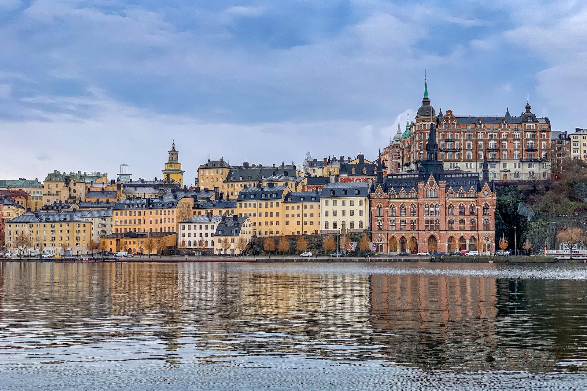 Området söder i Stockholm sett från RIddarholmen
