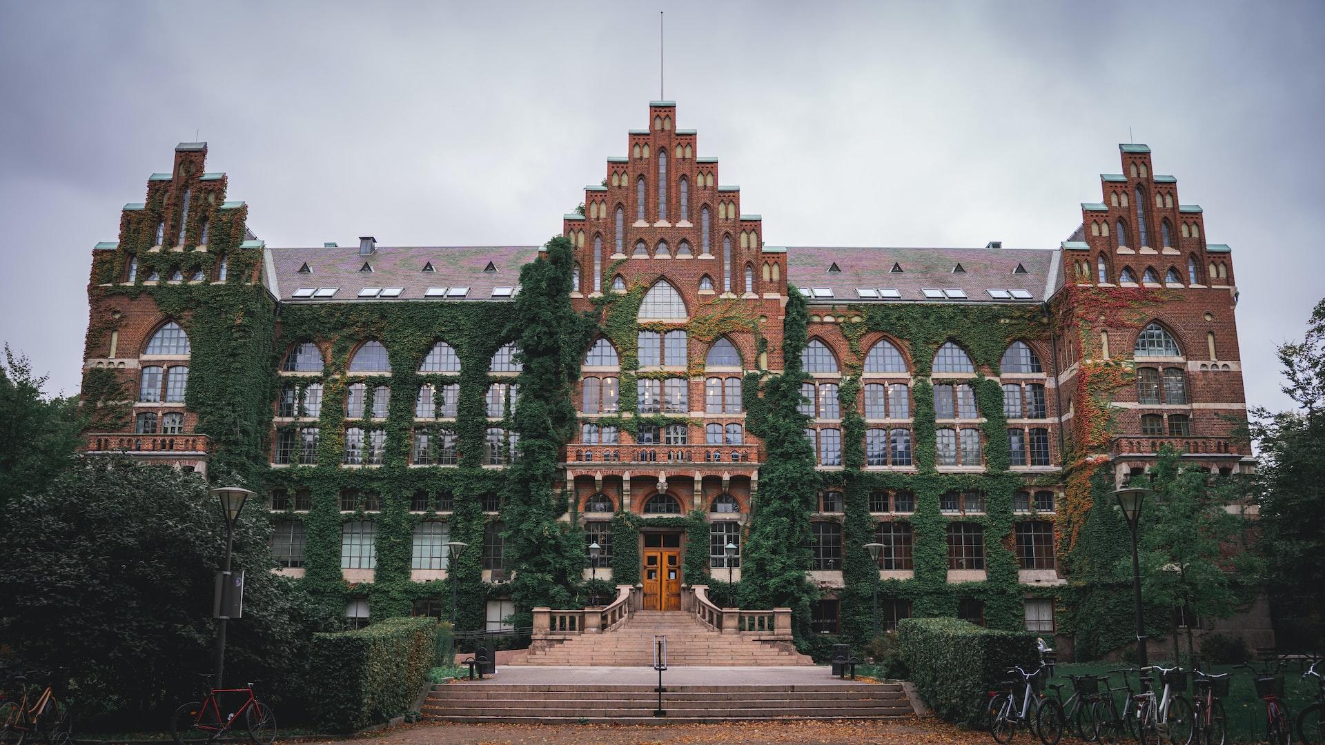 Huvudbyggnaden vid Lunds Universitet