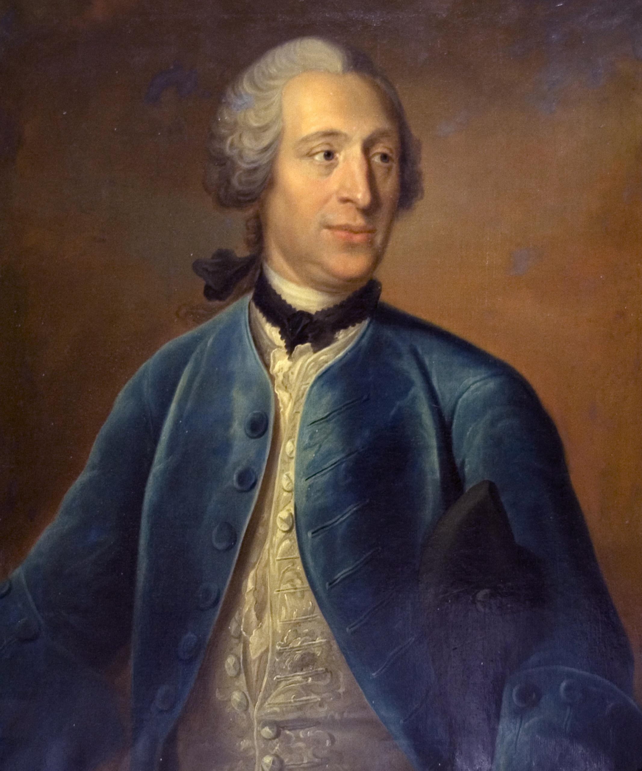 Oljemålning på författaren Olof von Dalin