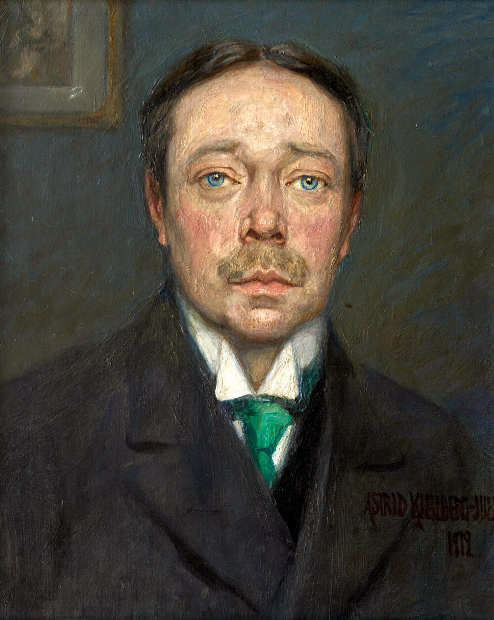 Porträtt i olja föreställande Hjalmar Söderberg. Bild från Thielska Galleriet