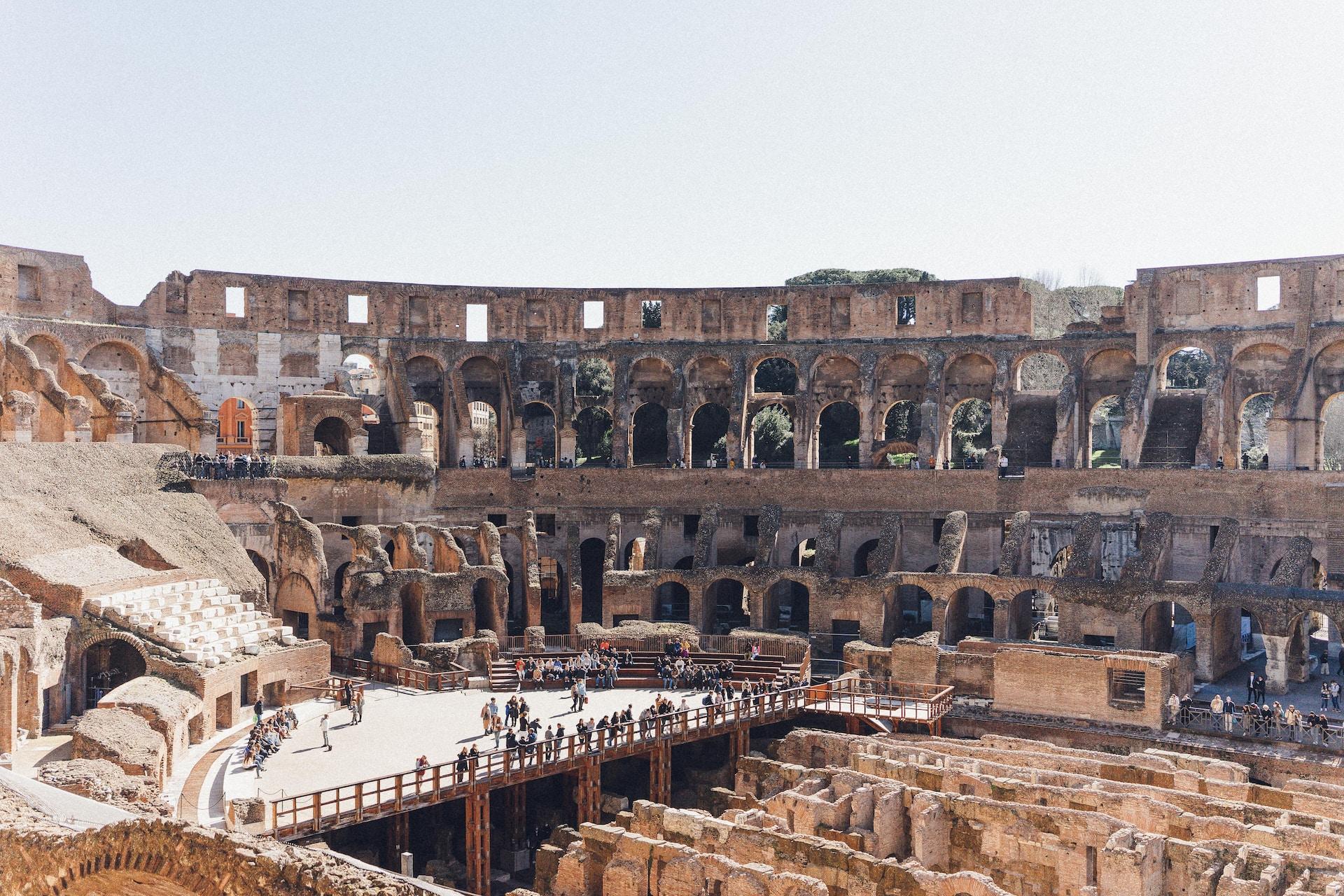 Insidan av Colosseum.