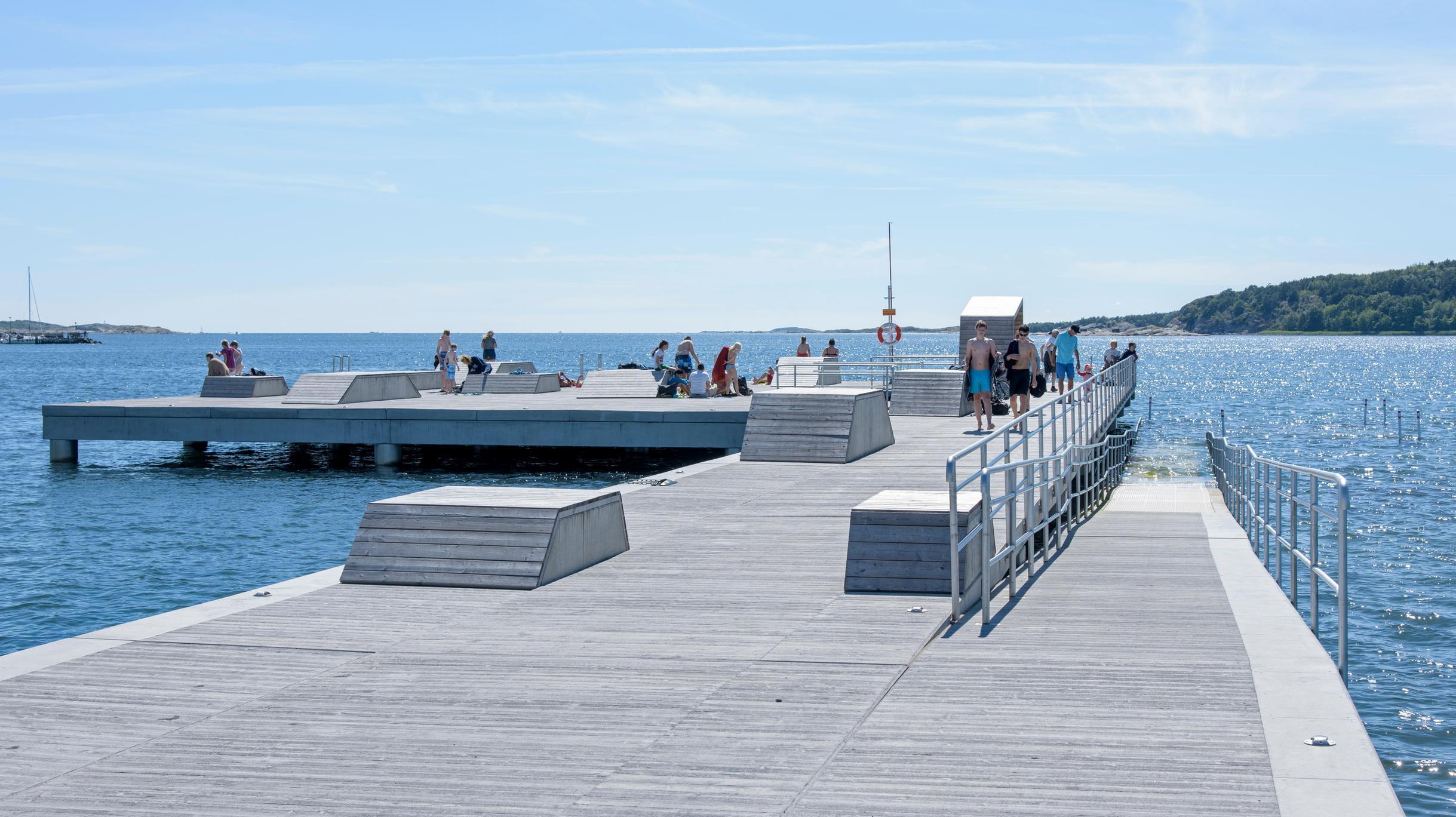 Besök Askimsbadet i Göteborg för en simtur