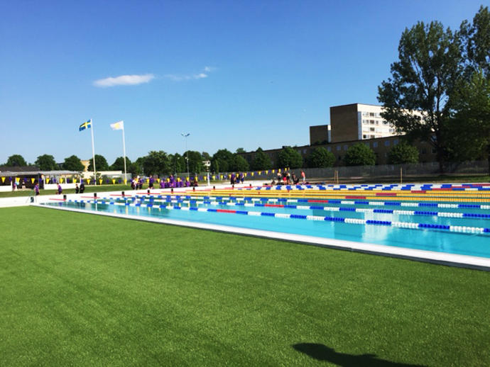 Lindängsbadet i Malmö med utomhusbassänger