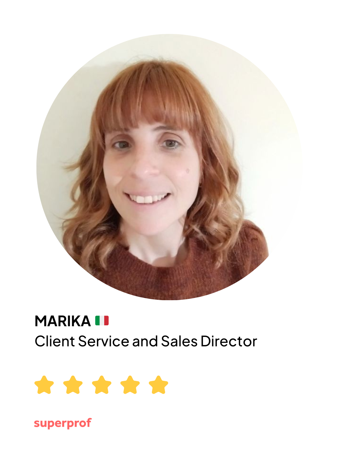 Marika - Client service and sales director på superprof