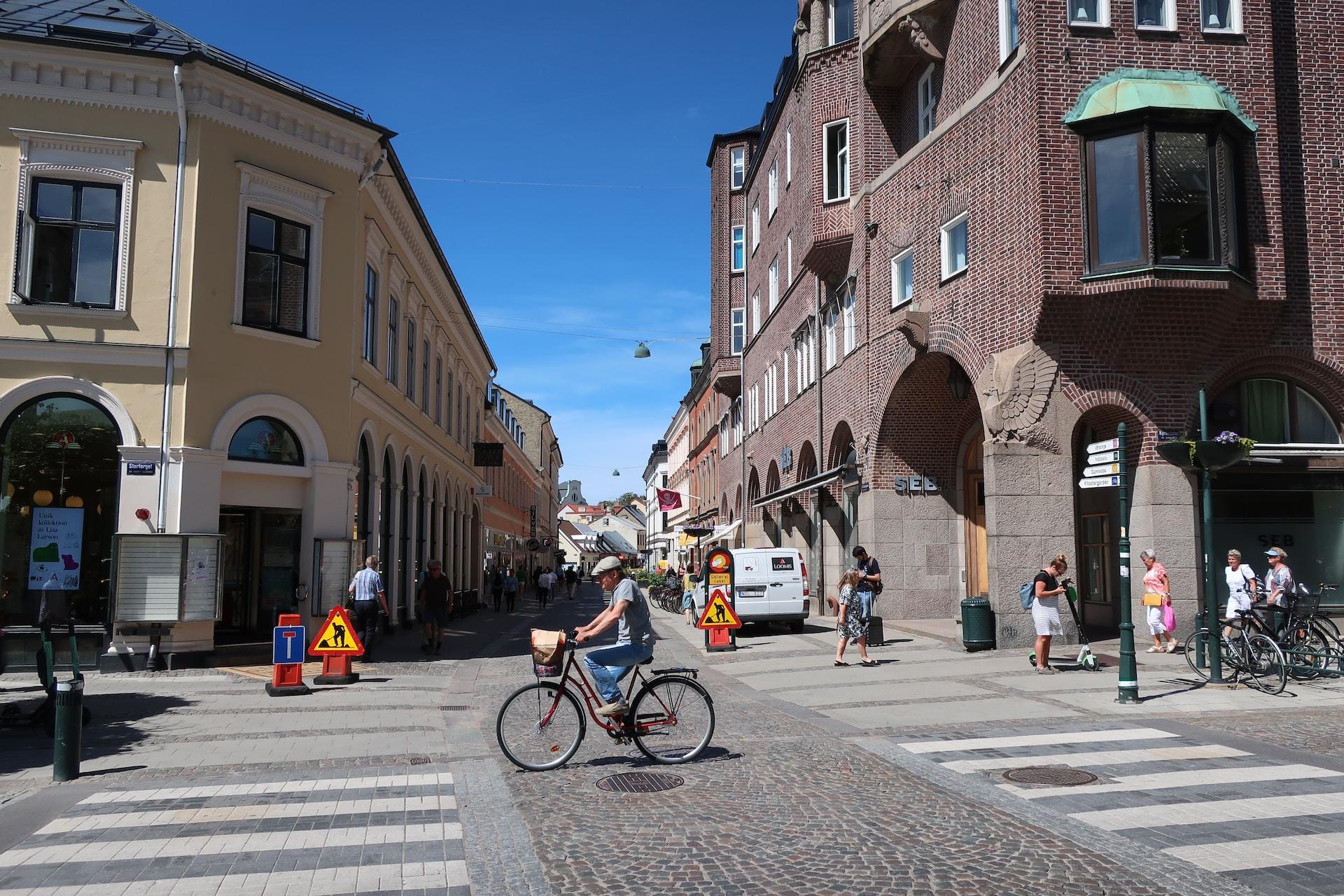 Gata i Lund, Sverige.