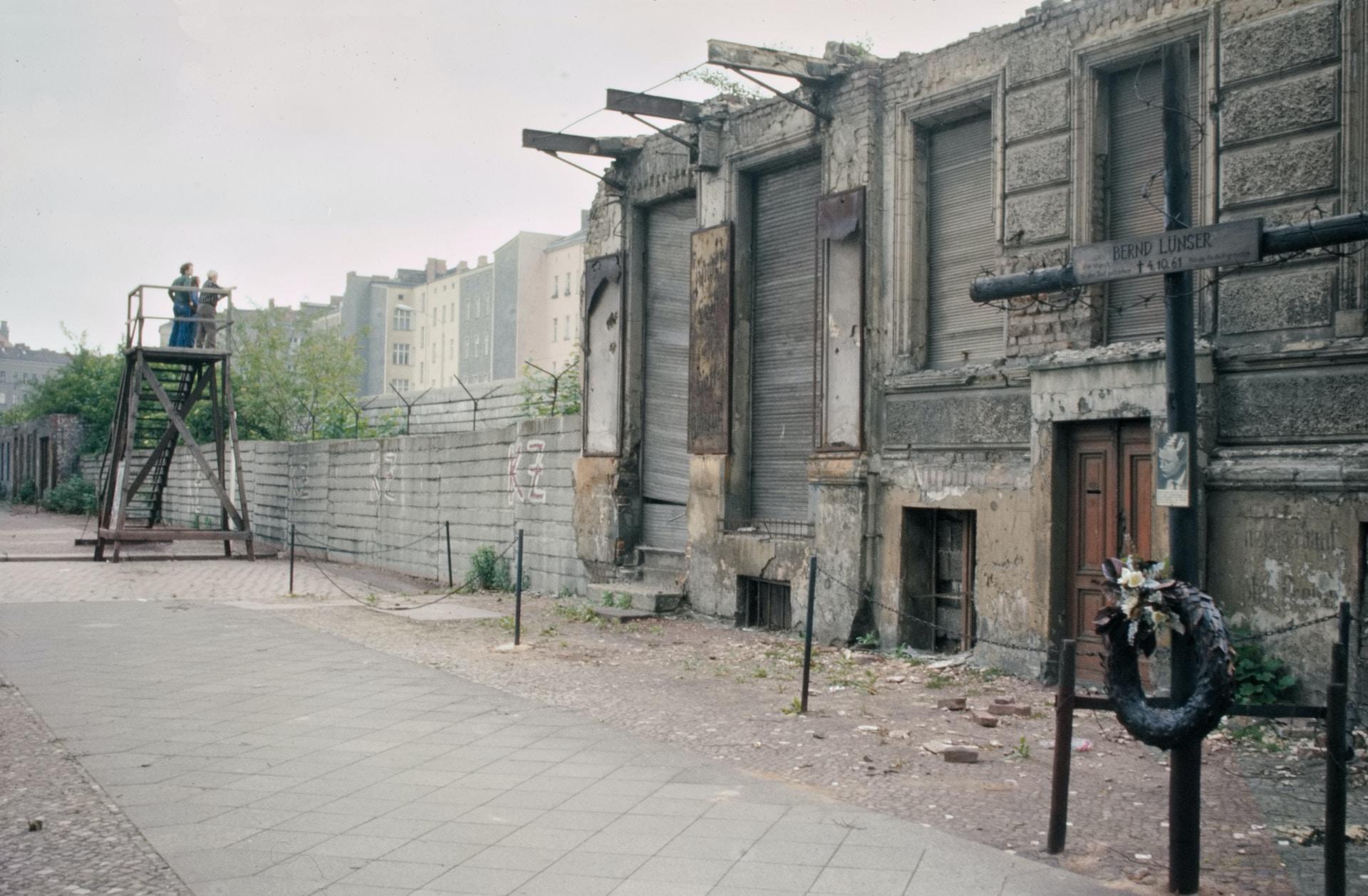 Berlinmuren år 1974.