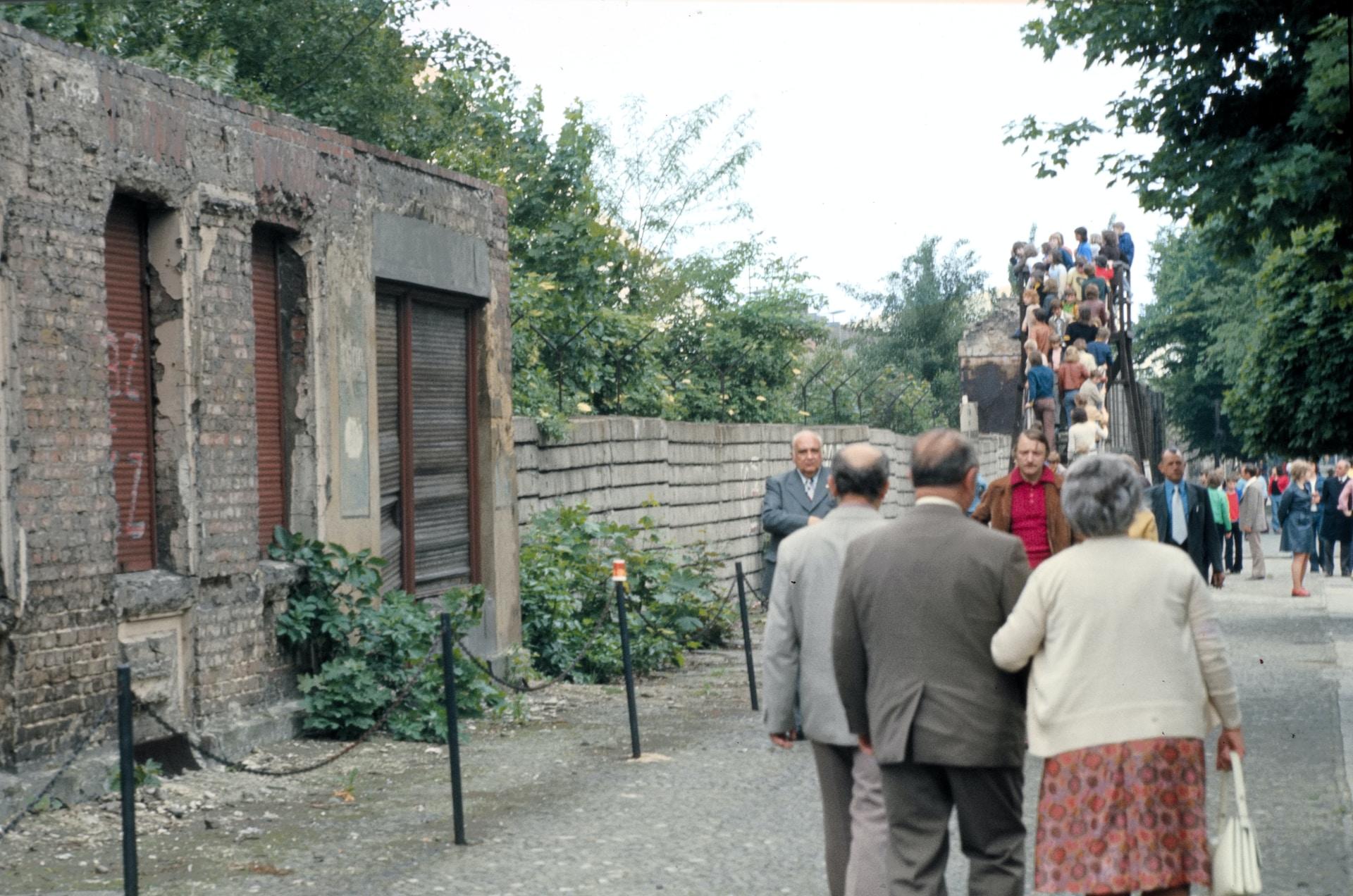Berlinmuren år 1974.