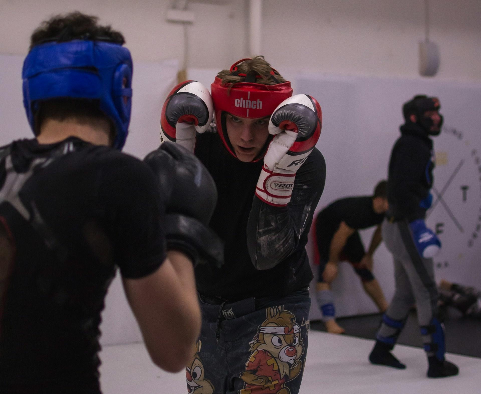 Sparringmatch i boxning