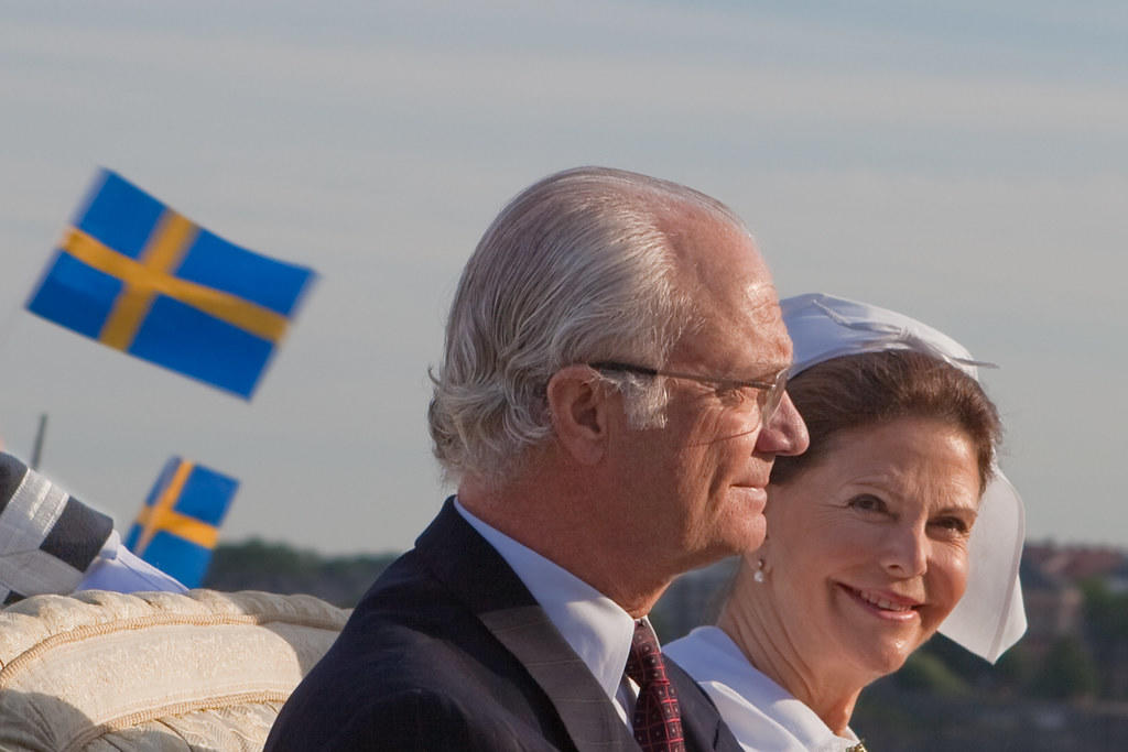 Bild på Kungen och drottningen 