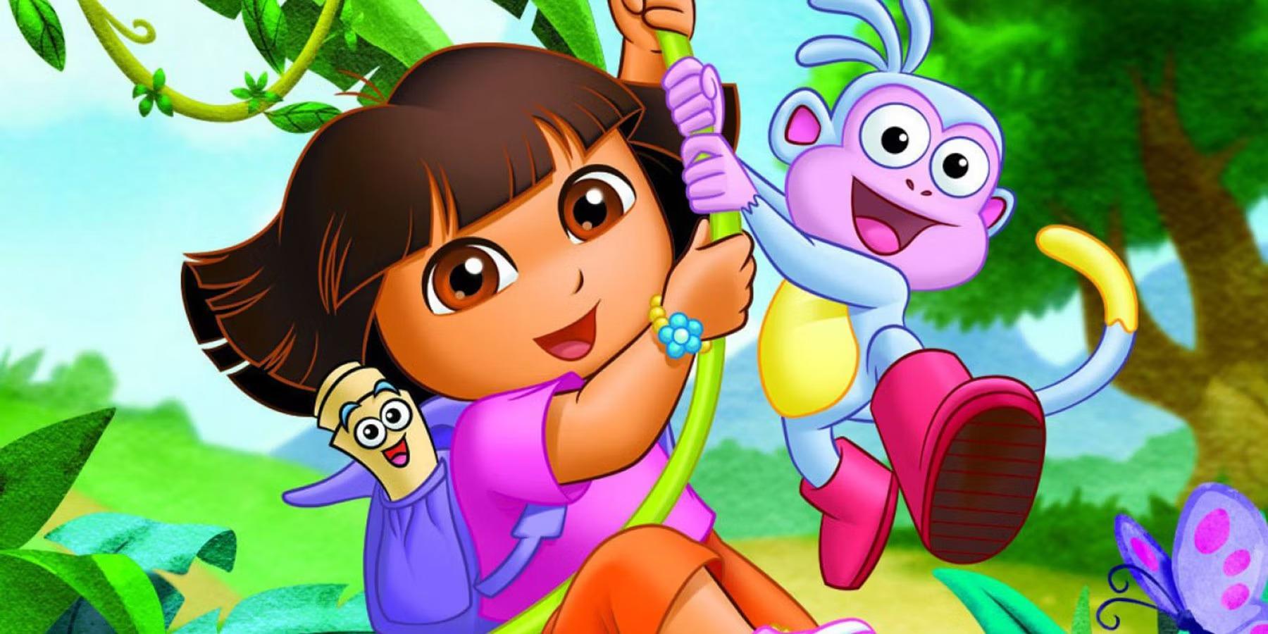 Dora Utforskaren lär barn engelska på ett roligt och pedagogiskt sätt. 