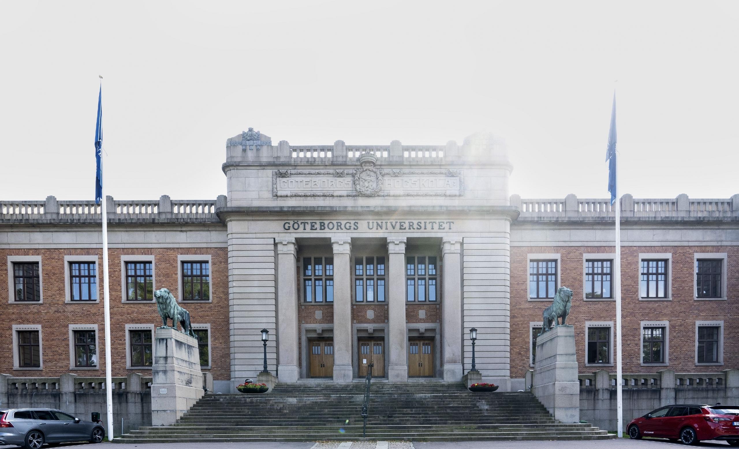 entré till göteborgs universitet, en fakultet vid vasaparken 