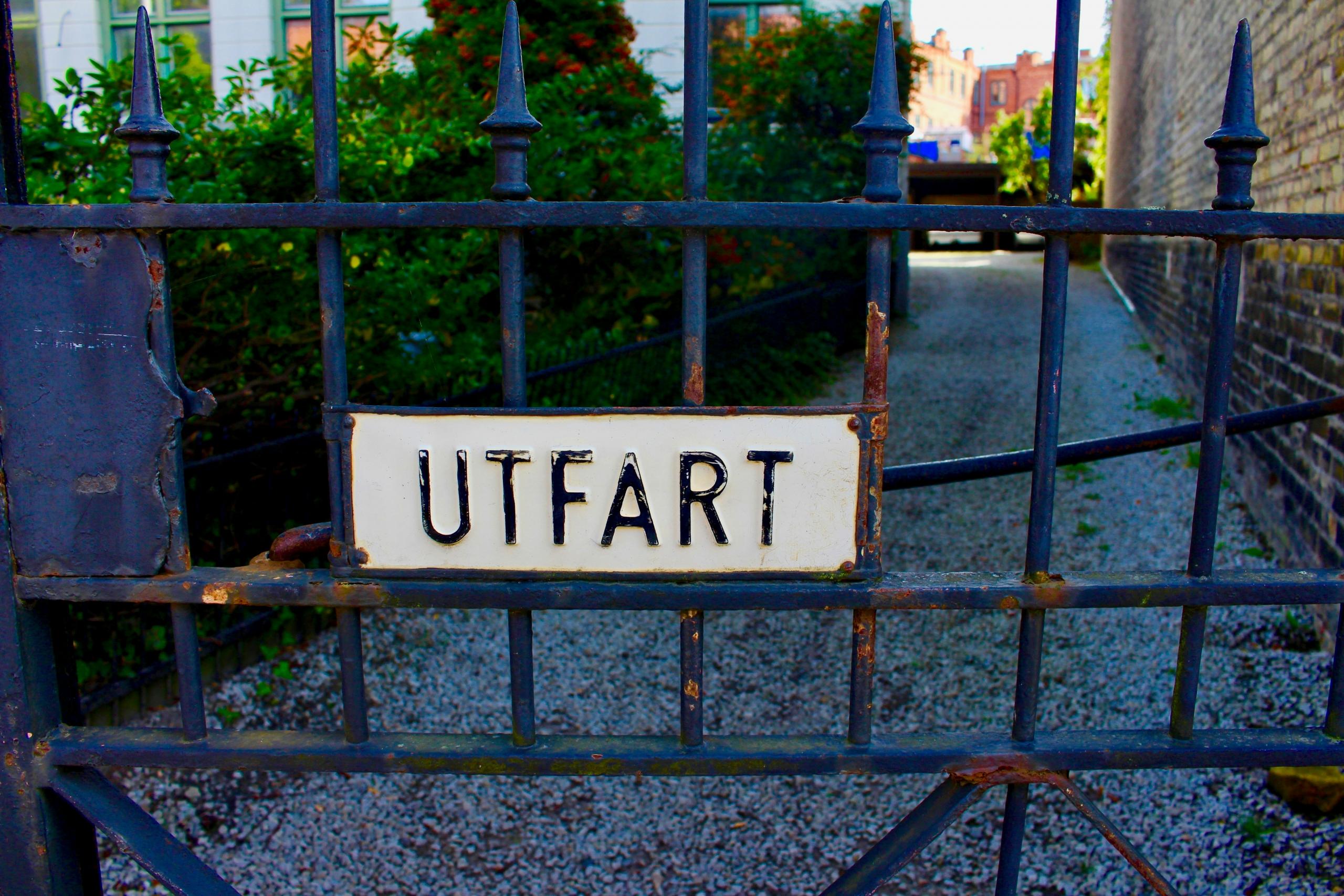A typical Swedish sign that often tickles English speakers