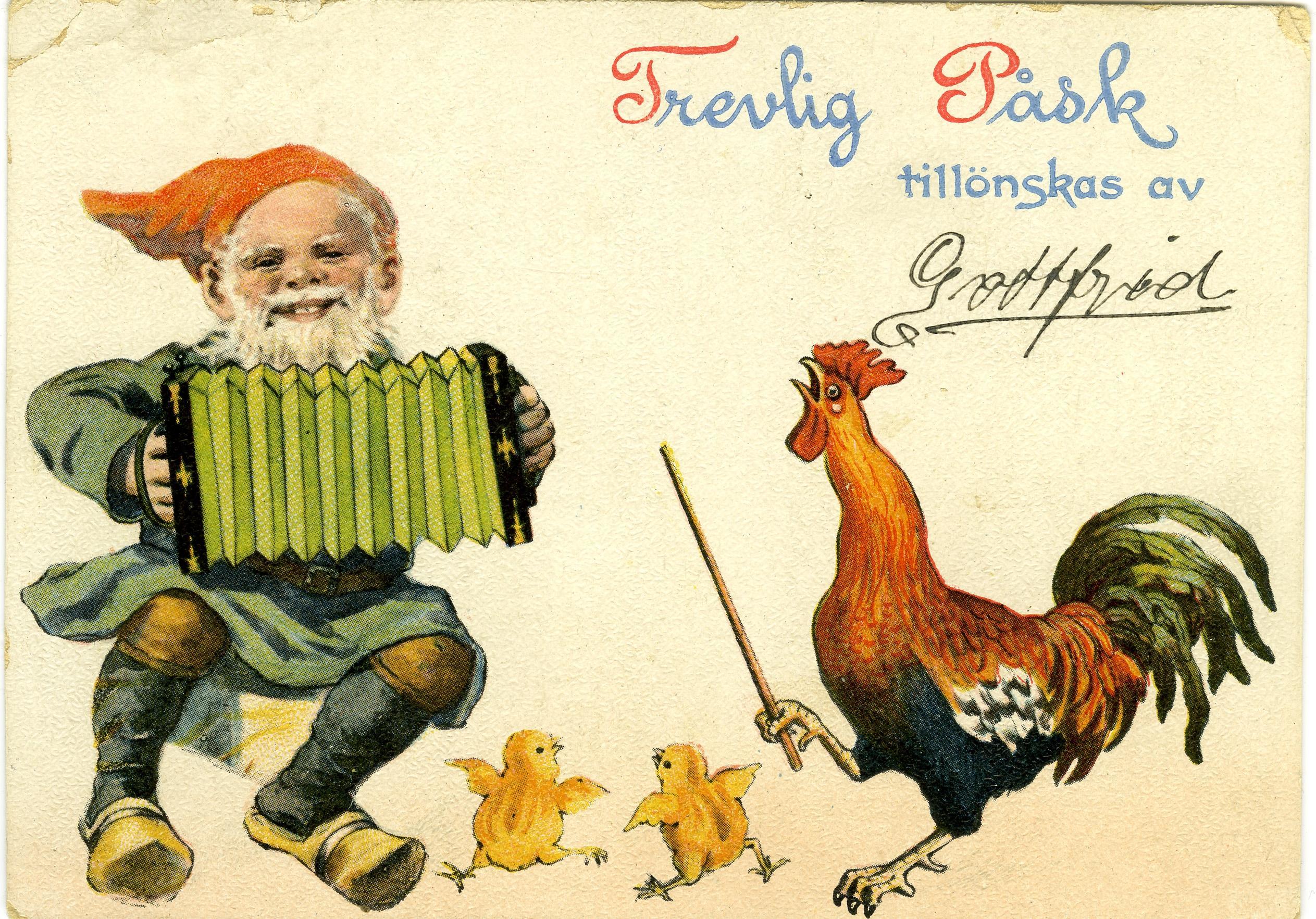Påskkort från 1915.