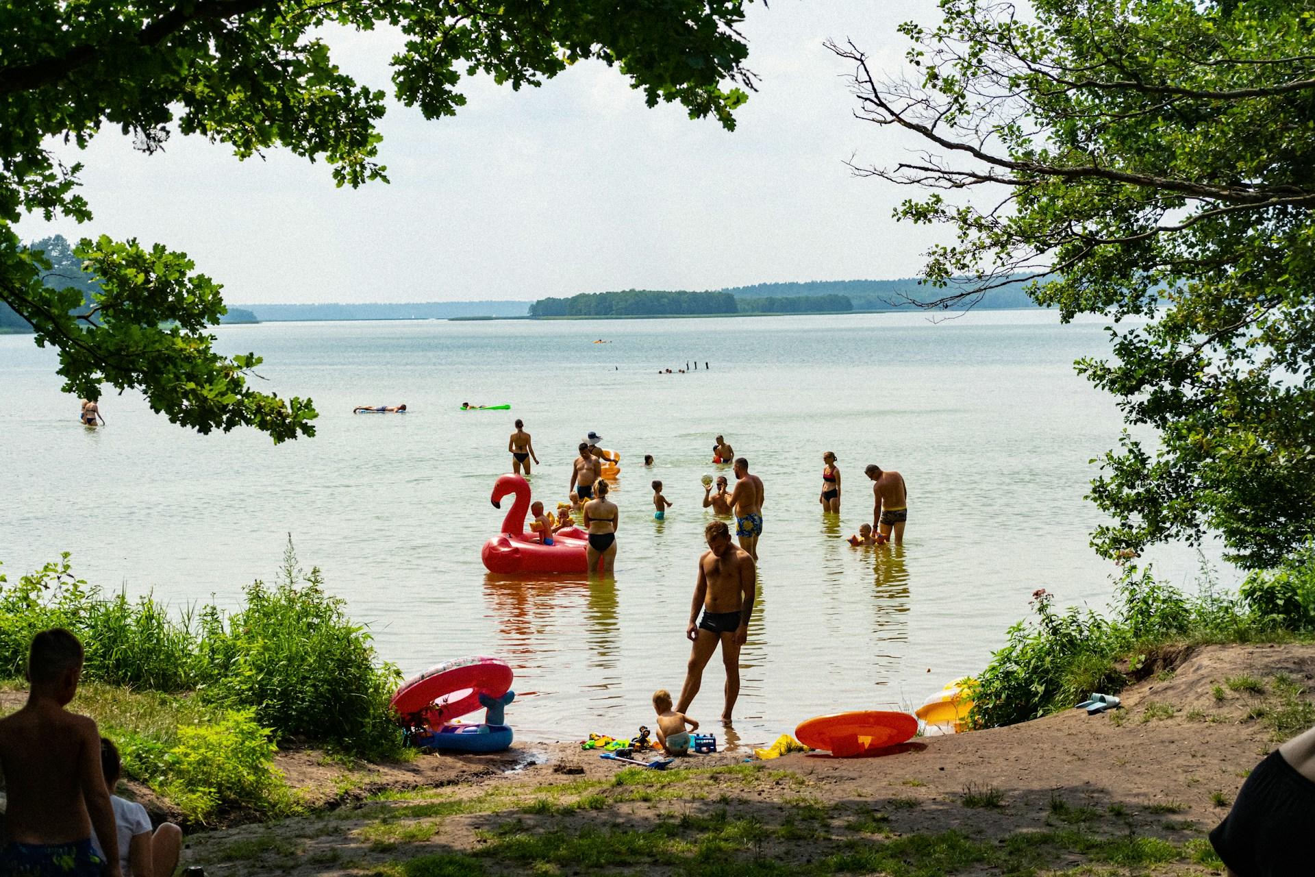 badplats, sjö