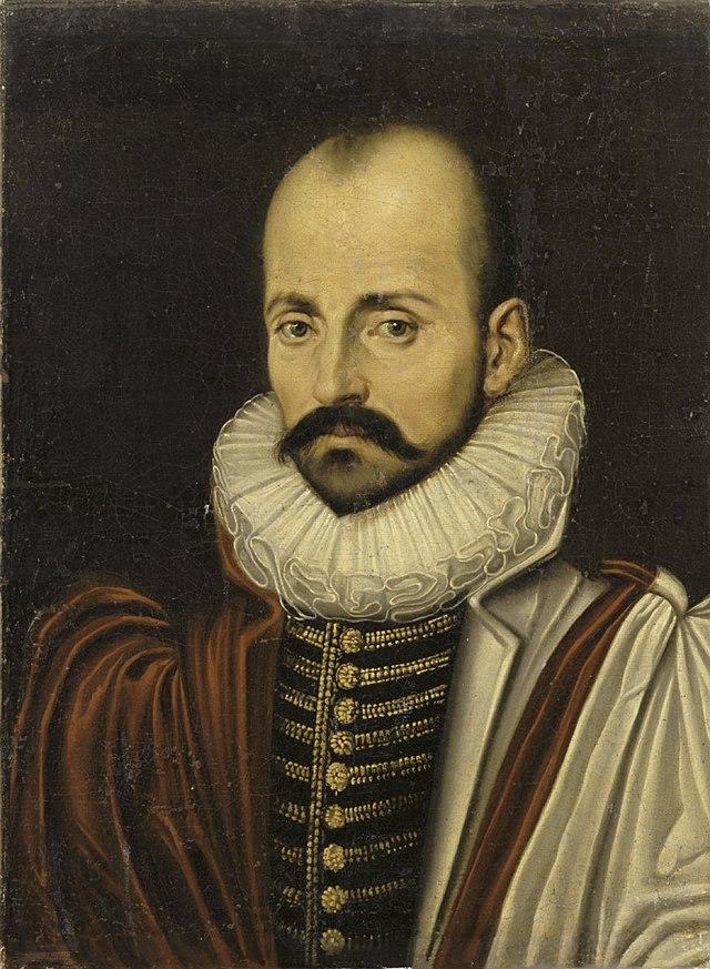 Porträttmålning av filosofen de Montaigne.