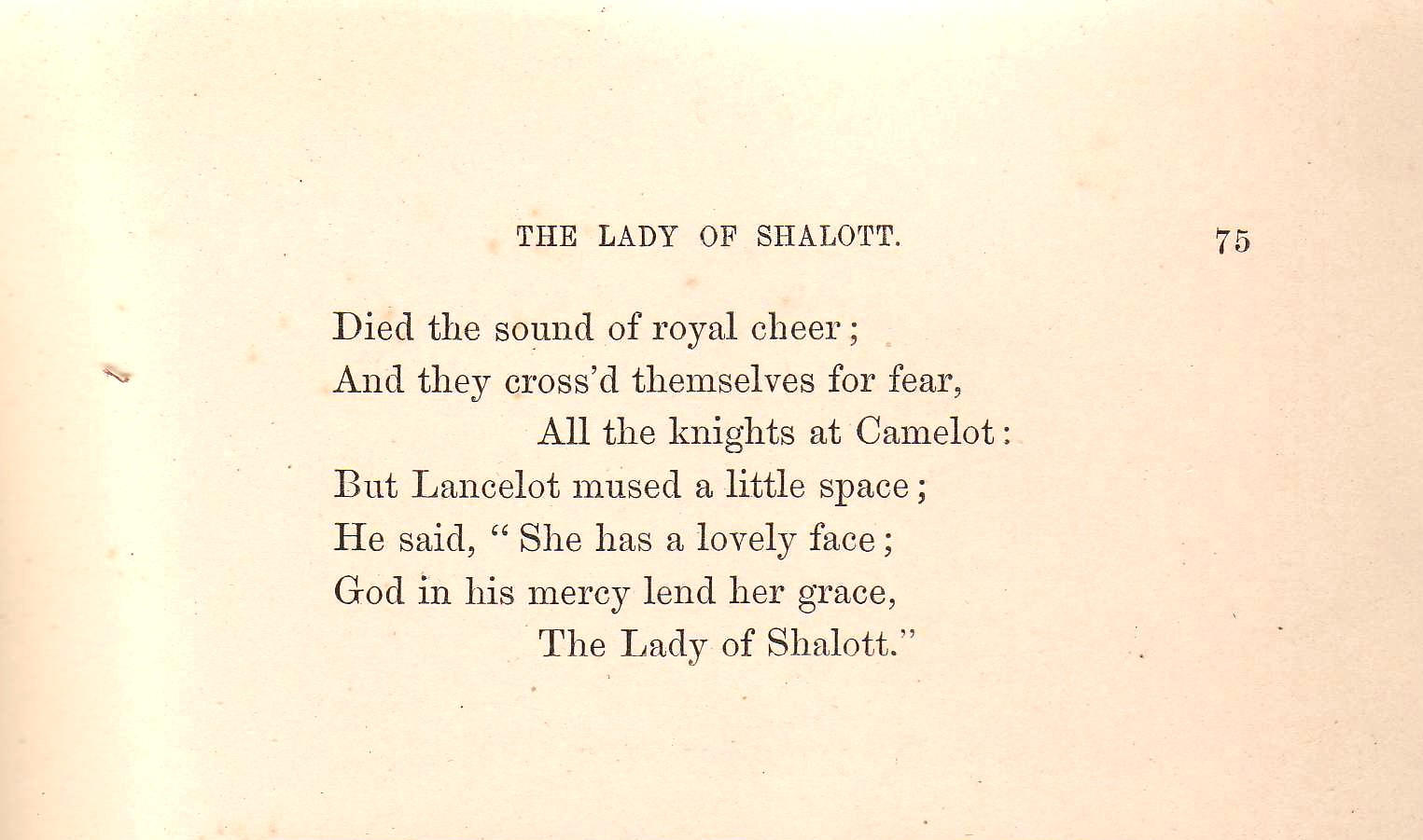 Dikten The lady of Shalott