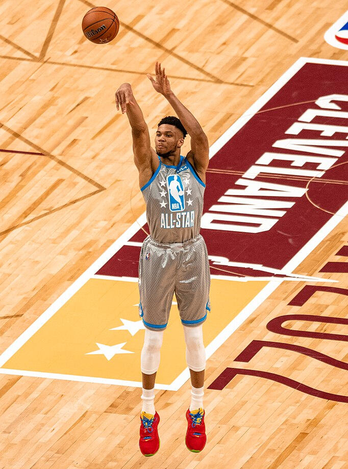 Giannis Antetokounmpo, känd som ”The Greek Freak”.