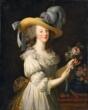 Marie Antionette Marquise Vit Dam Peruk