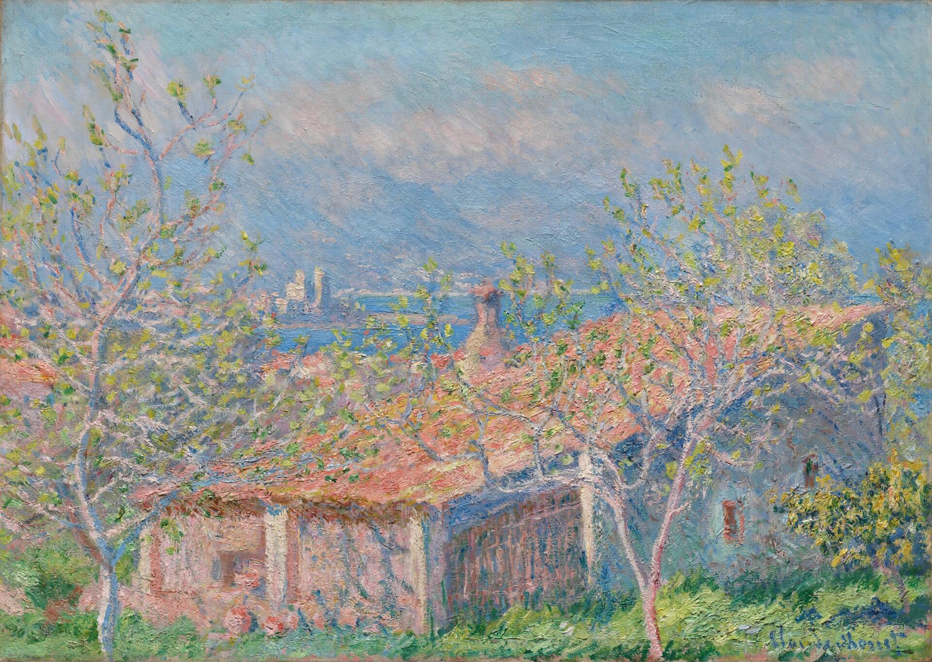 Trädgårdsmästarens hus i Antibes, 1888. Claude Monet (fransk, 1840-1926).