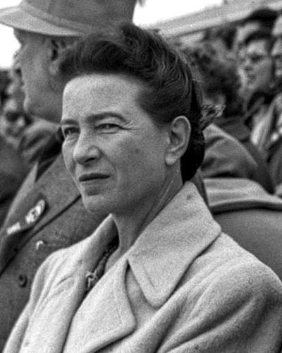portrait of Simone de Beauvoir