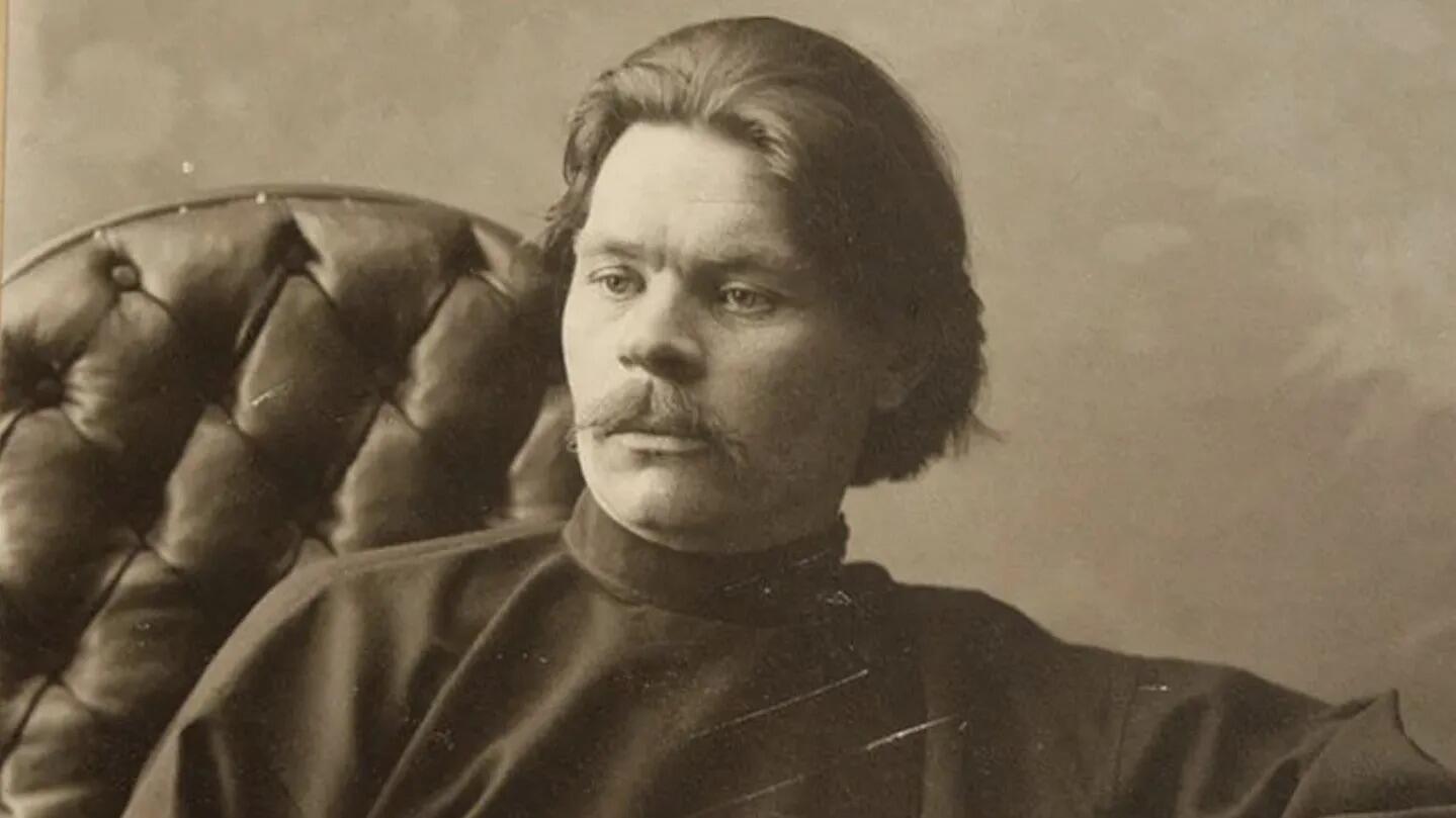 Porträtt av Maksim Gorky