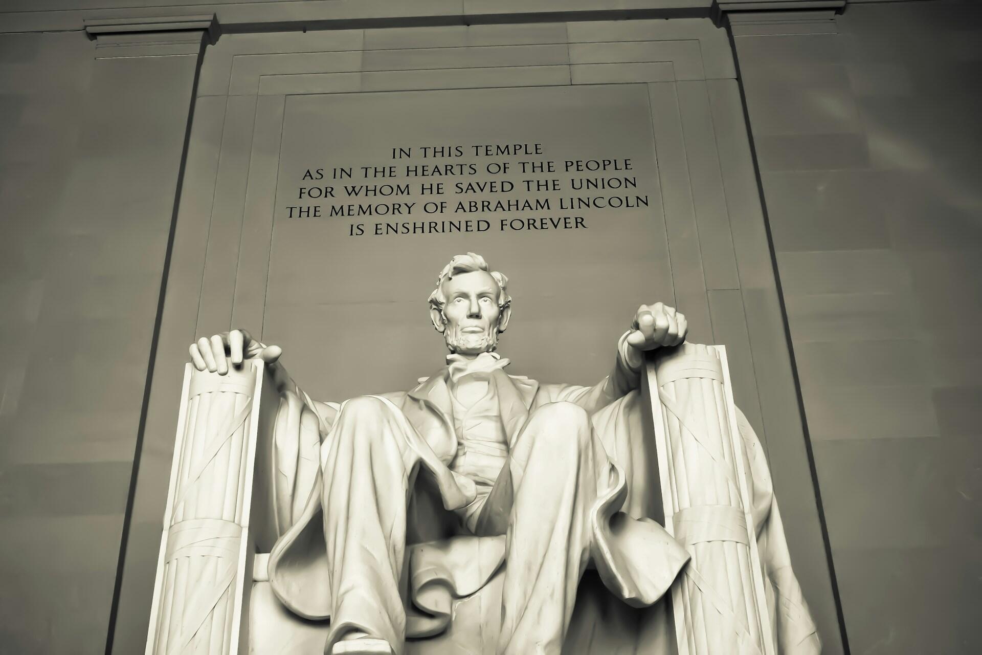 Abraham Lincoln memorial i Washington DC