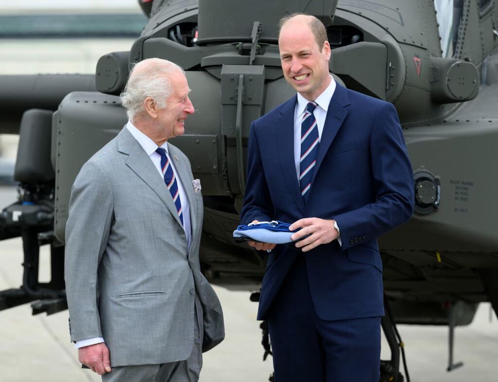 Kung Charles III och hans son, William Prins av Wales