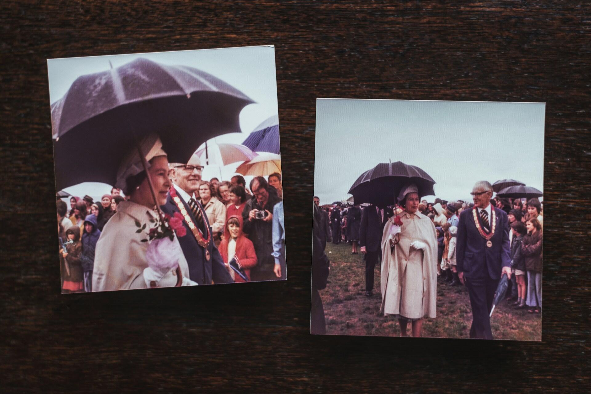Drottning Elizabeth II under hennes och prins Philips besök i Nya Zeeland