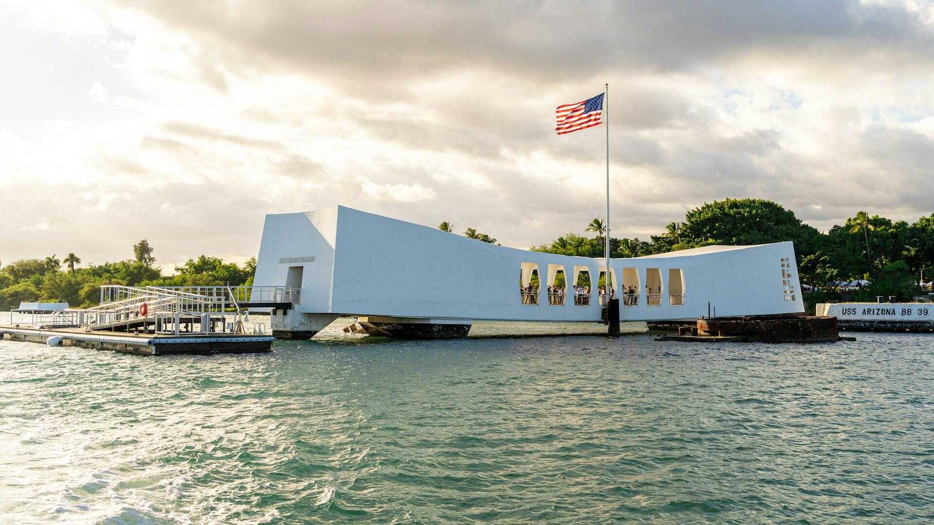 USS Arizona Memorial på Hawaii, USA