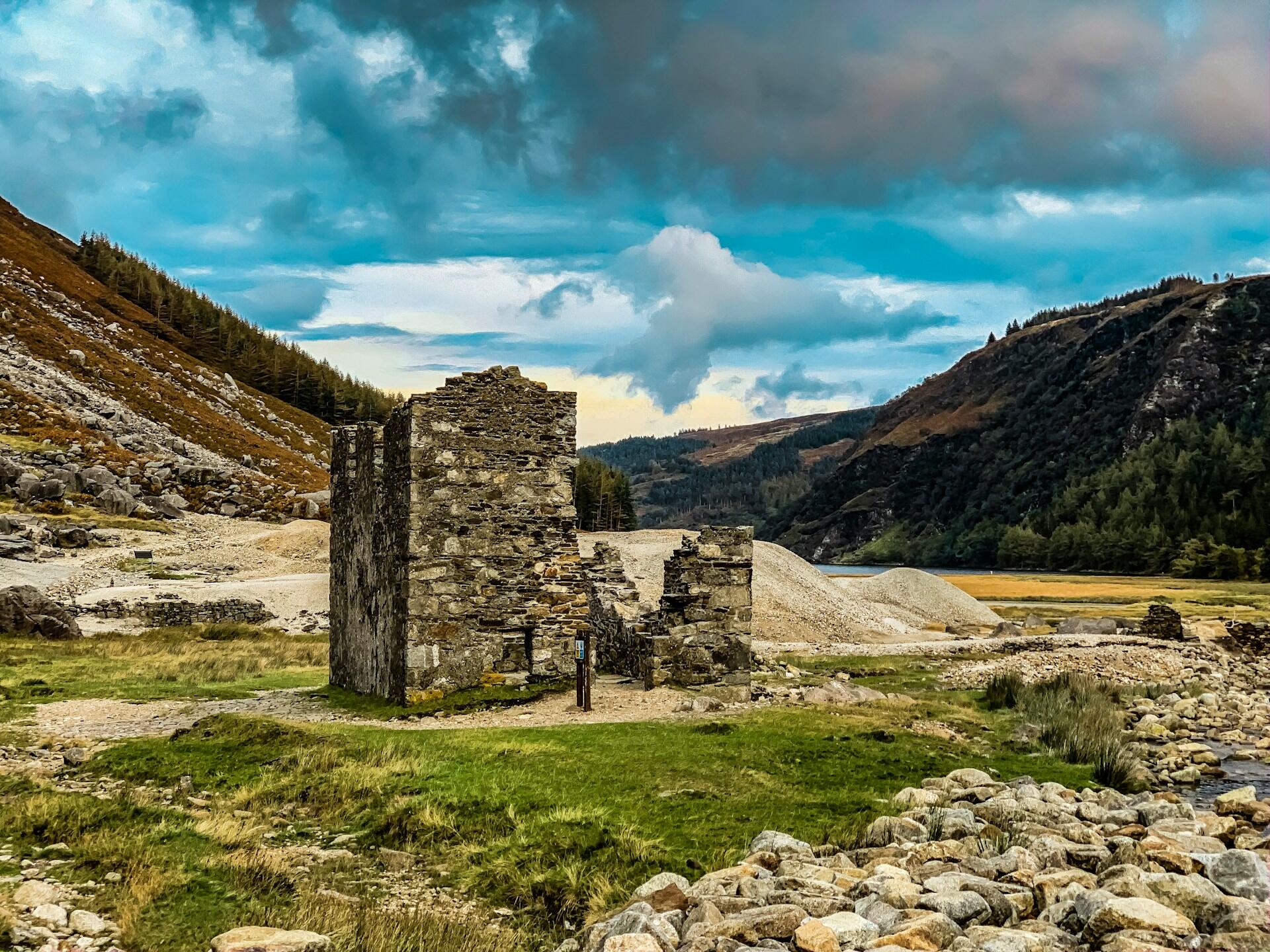 den keltiska ruinen Glendalough