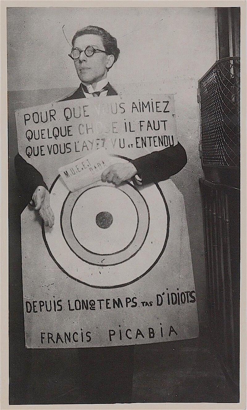 André Breton på dadaism festival i paris