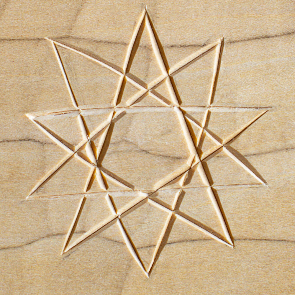 Markors inristat i trä