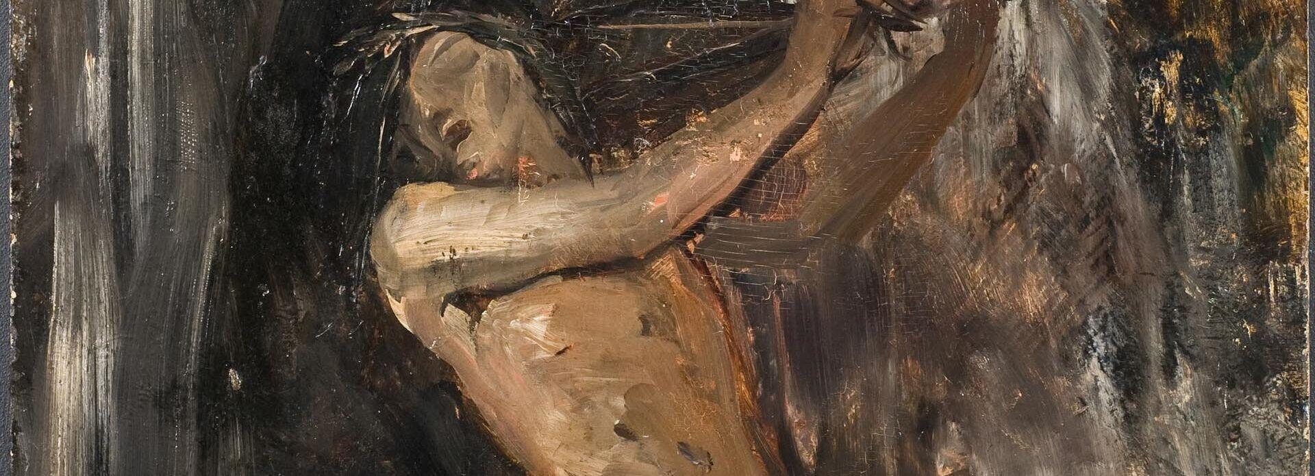 Skiss i olja av Näcken